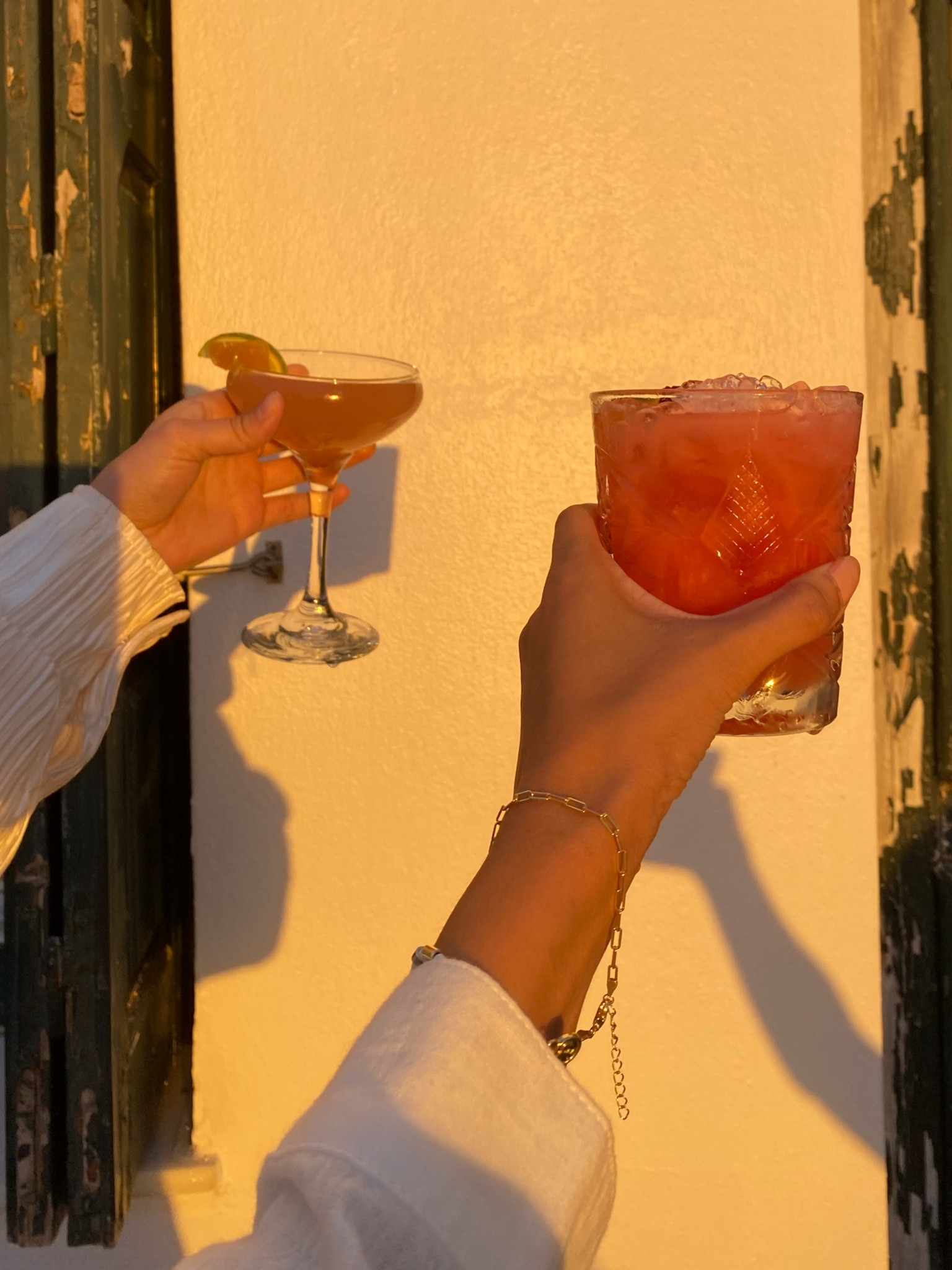 Glass vintage glasses wine glass cocktail glass lime glass pink glass vintage cups gold jewelry gold bracelet cocktail menu 