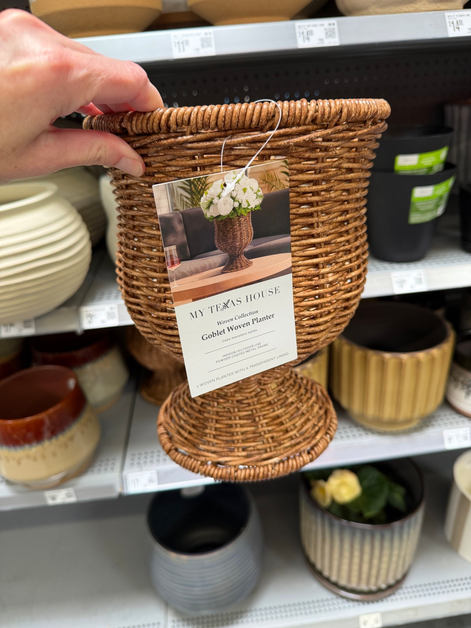 This is pretty much the cutest woven planter at Walmart! 

#coastalbloomsstyling #freshflowers #gardening #spring #plantingseason #walmart 

#LTKHome #LTKmomlife #LTKSeasonal