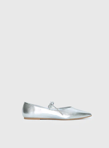 Billini Haruna Ballet Flats Silver Metallic | Princess Polly US