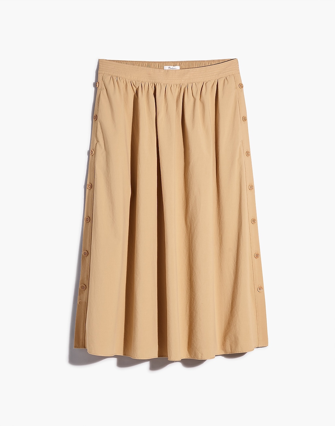 Linen-Blend Eyelet-Trim Tiered Maxi Skirt | Madewell