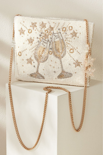 Mary Frances Champagne Wishes Clutch | Soft Surroundings