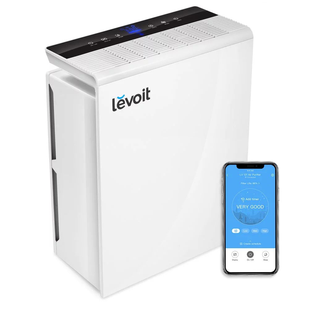 Levoit Smart Wi-Fi Air Purifier with H13 True HEPA Filter, Cleanses the Air of Pet Dander, Pollen... | Walmart (US)