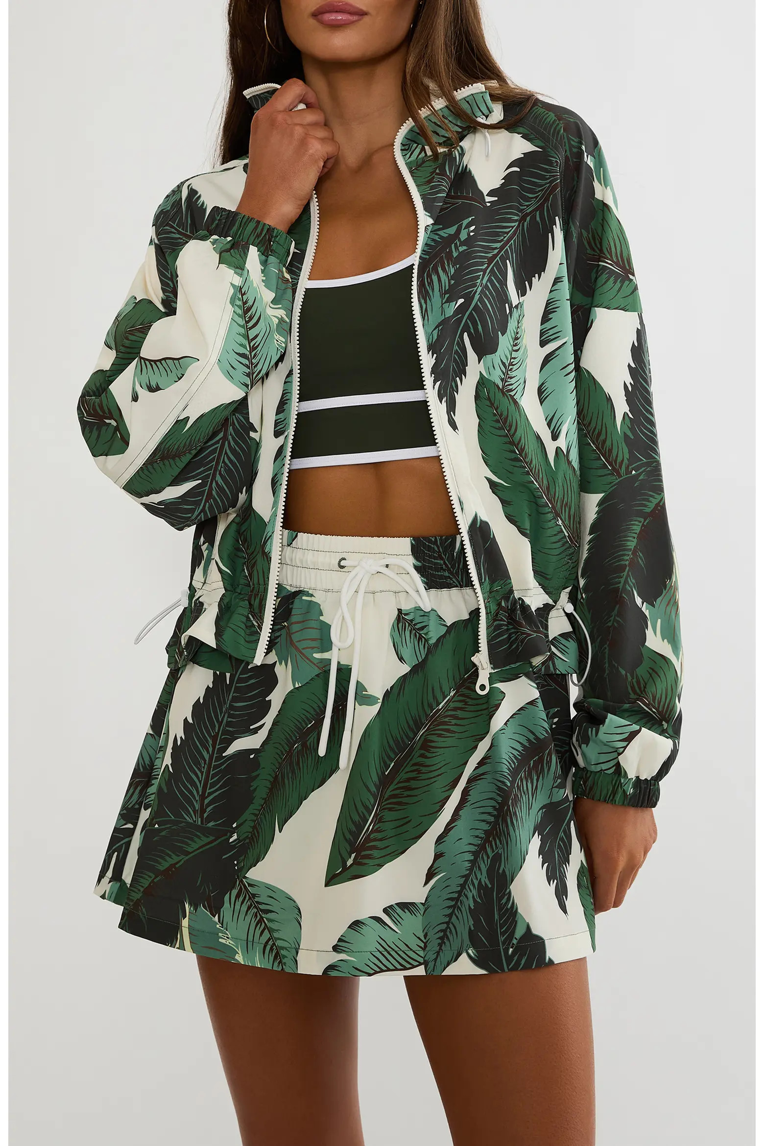 Casen Palm Print Performance Jacket (Women) | Nordstrom | Nordstrom