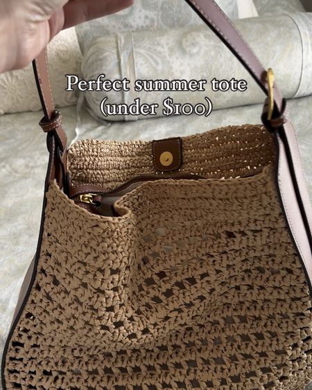 Perfect summer tote bag under $100 - perfect for travel 

#LTKFindsUnder100 #LTKTravel #LTKItBag