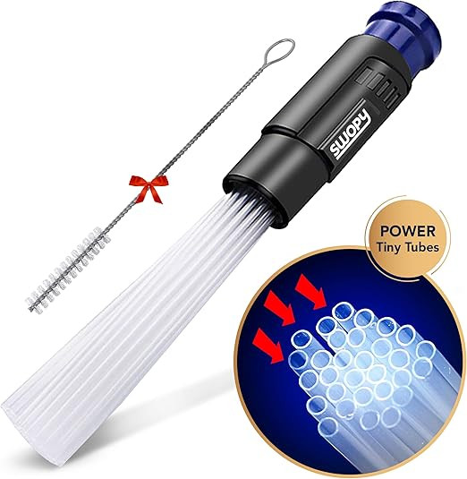 Universal Vacuum Attachment Tool, Tiny Tubes Cleaner, Dusty Brush, Flexible Suction, Dirt Sweeper... | Amazon (US)