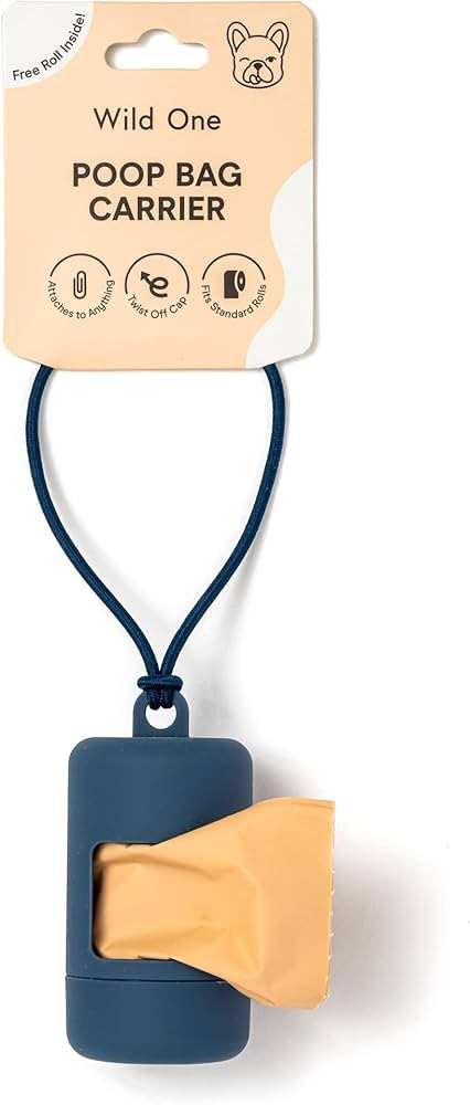 Wild One Poop Bag Holder and Dispenser for Dogs with Leash Attachment, Leak Proof, Easy Twist Top... | Amazon (US)