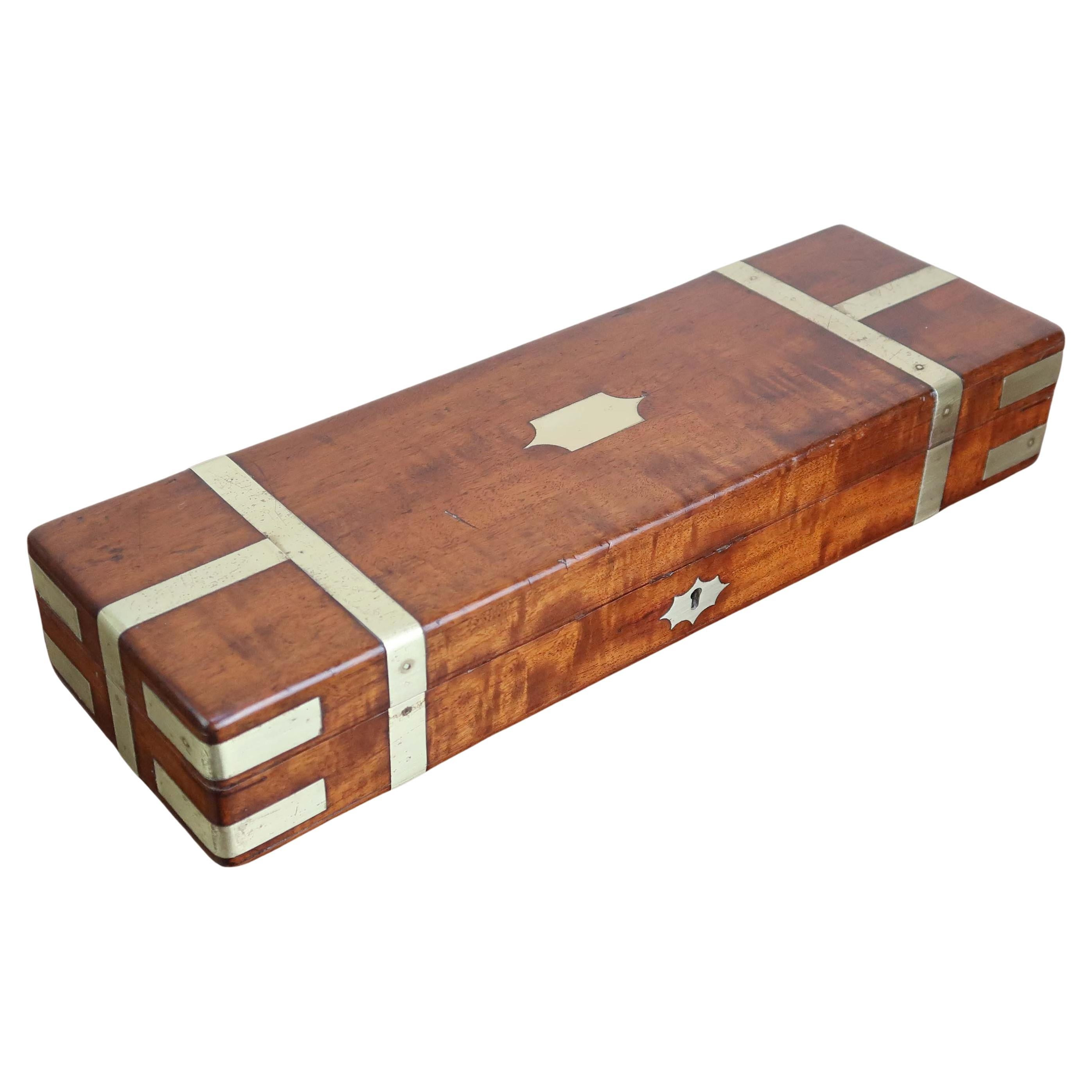 Antique Brass Mounted Campaign Box. English, C.1850 | 1stDibs