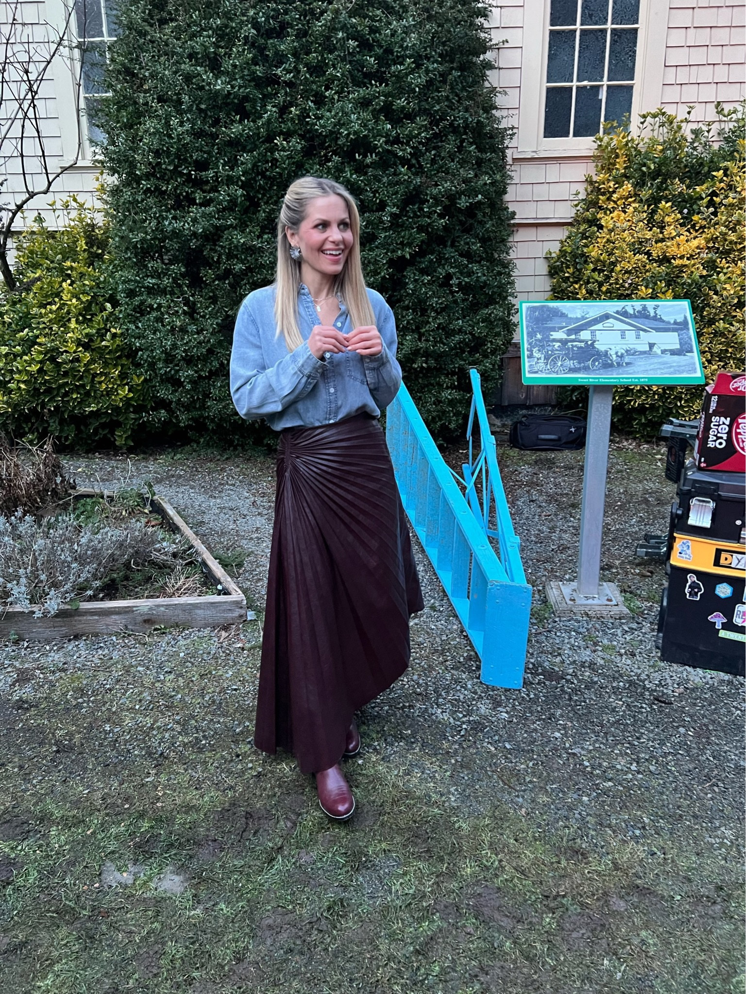 Talk about a show stopping skirt… ALC gets it right. I made it more causal with a soft denim top. Dress it up with a black bodysuit  

#LTKSeasonal #LTKSaleAlert #LTKStyleTip