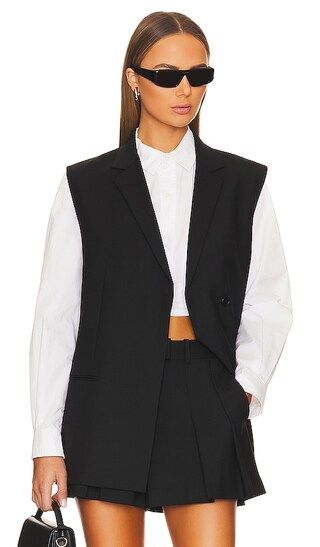 Blazer Vest in Basalt Black | Revolve Clothing (Global)