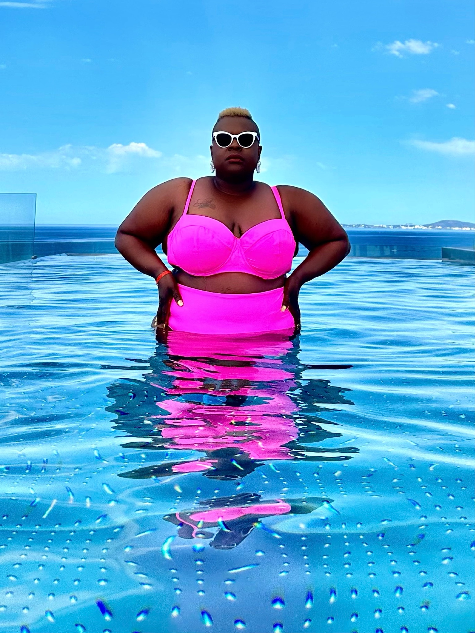 Hi There! 
Are you following me on Instagram? You should be! I’m @my_aura_style
The Barbie style is all the rage right now and I recently dropped this look in my stories as my take on the trend. While my exact pieces are not available, these are some cute options! 

#LTKswim #LTKcurves #LTKSeasonal