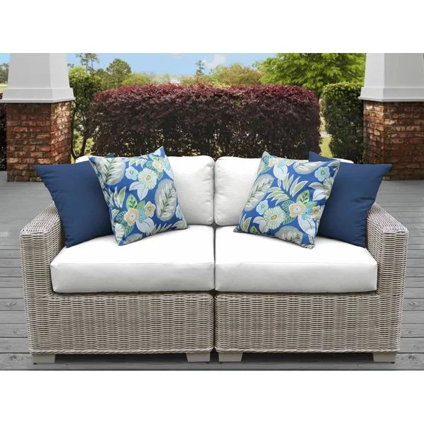 Claire 70'' Wide Outdoor Loveseat with Cushions | Wayfair North America