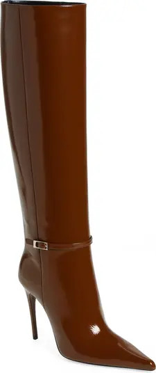 Saint Laurent Vendome Pointy Toe Patent Leather Boot | Nordstrom | Nordstrom