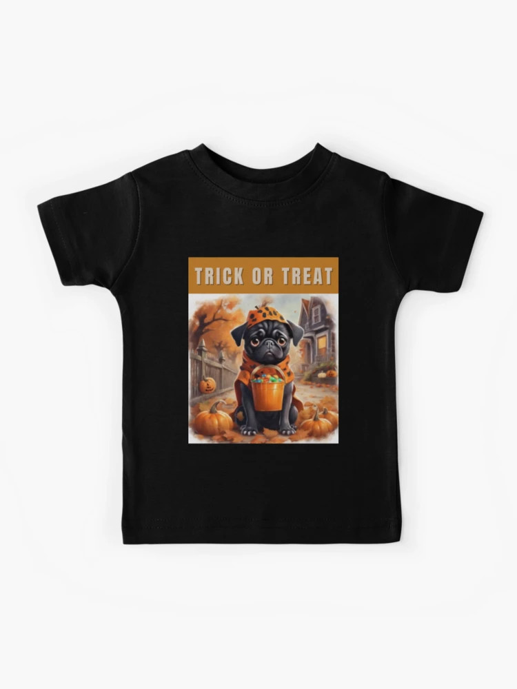 Halloween Pug - Trick or Treat Kids T-Shirt | Redbubble (US)