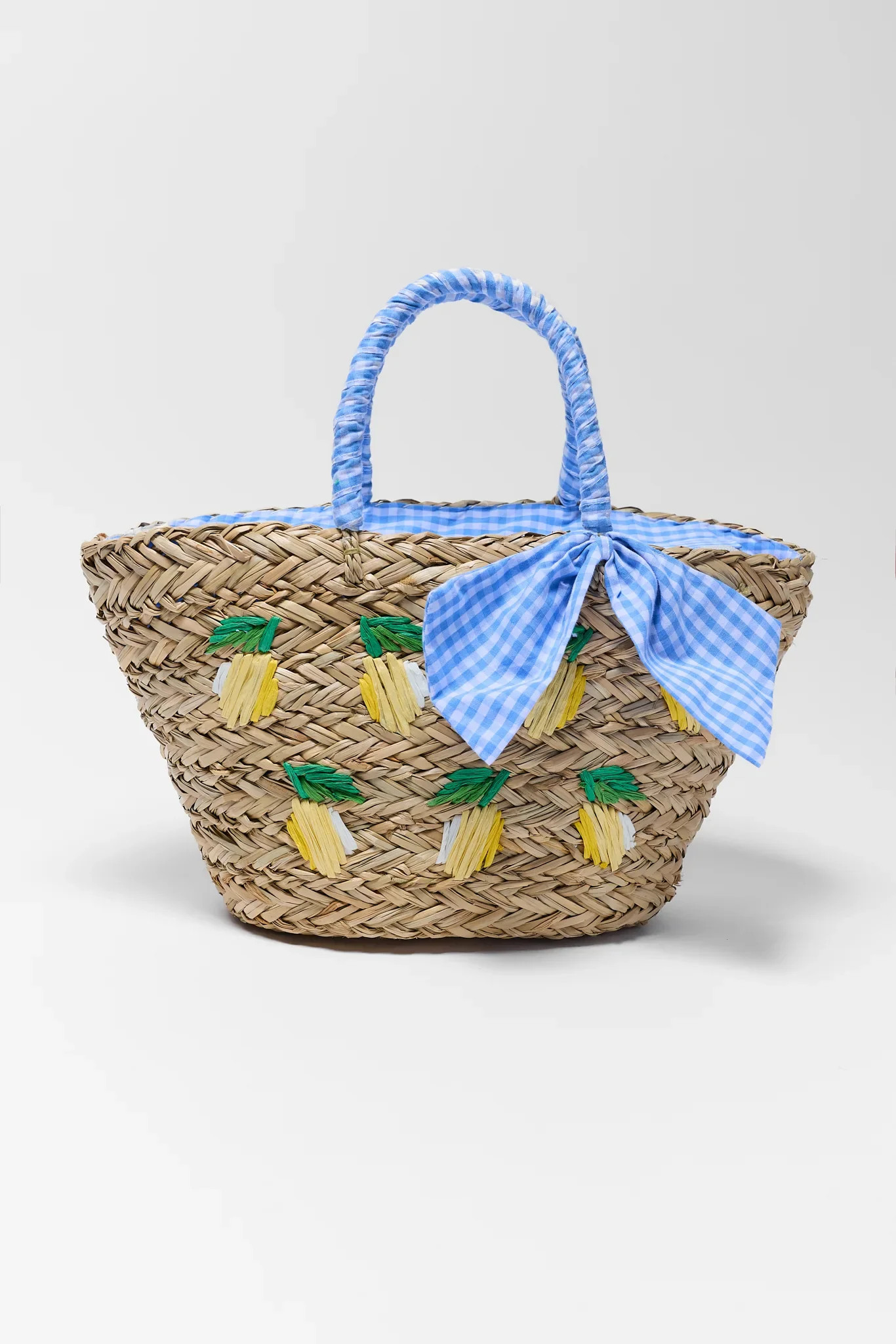 Gentry Woven Raffia Lemon Bag | Avara