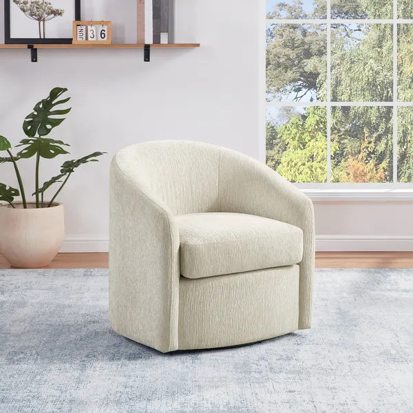 Bella Swivel Chair - Linen | Bed Bath & Beyond
