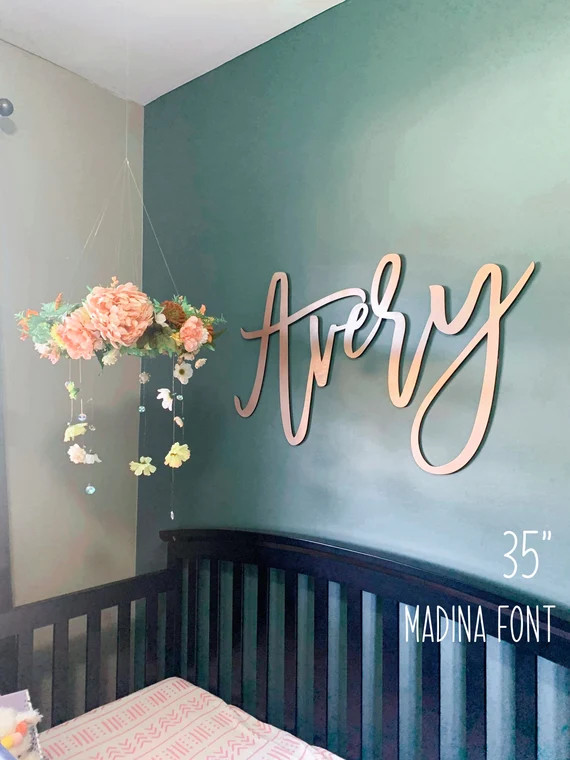 Large Baby Name Cutout  Personalized Name Cutout  Nursery | Etsy | Etsy (CAD)