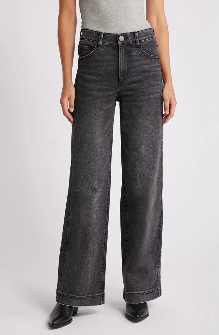 'Ab'Solution Skyrise High Waist Wide Leg Jeans | Nordstrom