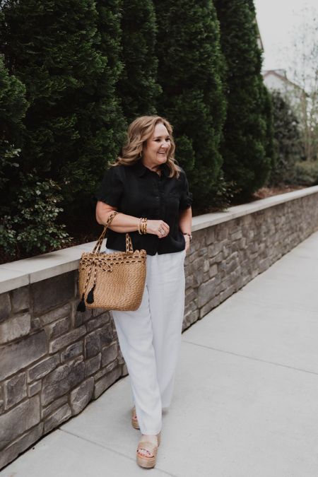My favorite linen pieces. 

Wearing a large in both. JCREW linen is great quality. And these pants are lined! 

Summer JCREW linen outfits 

#LTKFindsUnder100 #LTKMidsize #LTKOver40