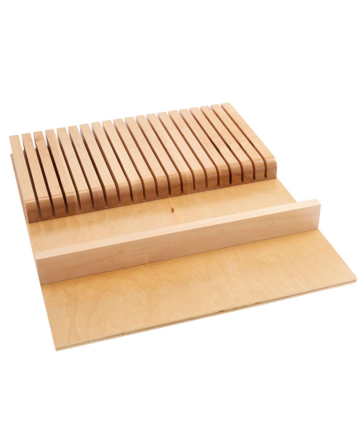 Rev-a-Shelf Trim to Fit Knife Block 19 Slot Drawer Organizer Insert, 4WKB-1 - Natural | Macy's