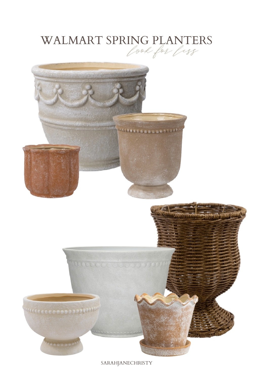 can’t believe these are all from Walmart! the cutest styles at great prices.

Walmart finds , look for less , home decor finds , spring planters , pots for plants , Walmart home , spring home decor 

#LTKHome
