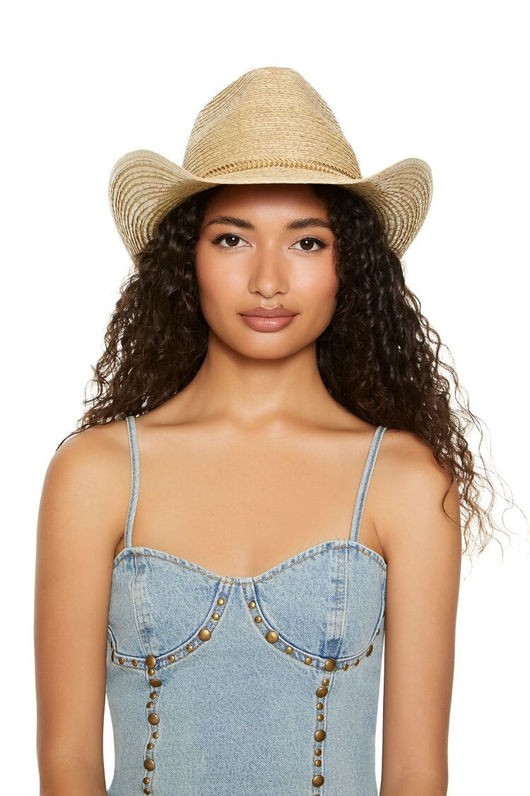 Curb Chain-Trim Cowboy Hat | Forever 21