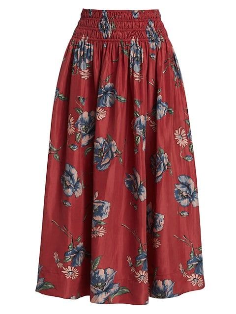 The Viola Silk Skirt | Saks Fifth Avenue