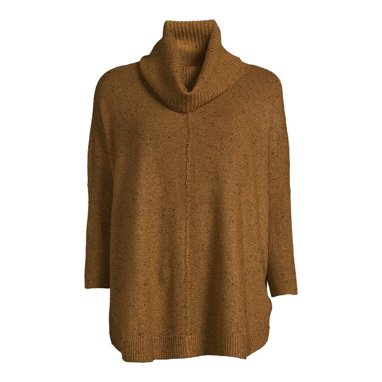 Time and Tru Women's Cowl Neck Sweater - Walmart.com | Walmart (US)