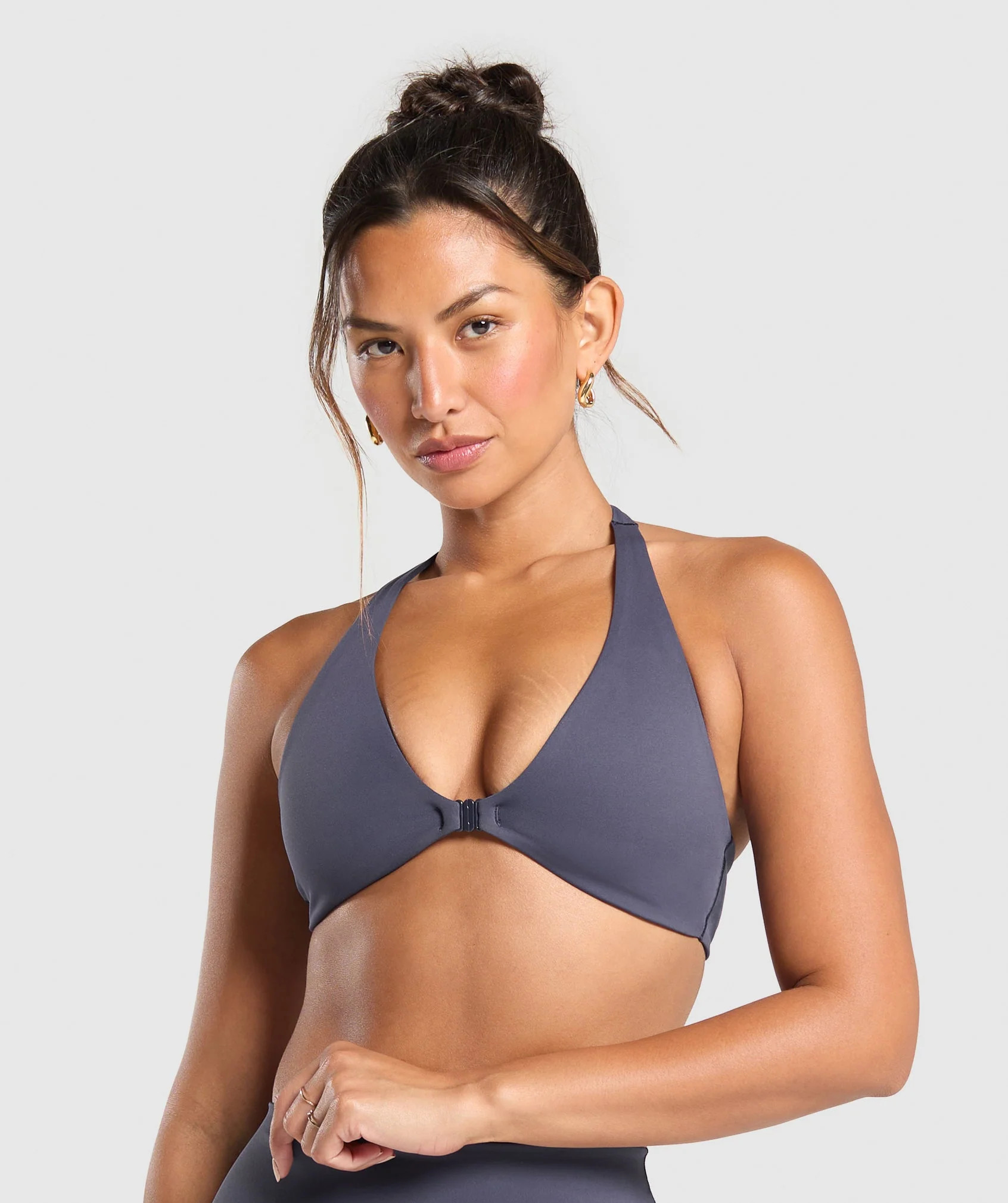 Gymshark Elevate Sports Bra - Heavy Blue | Gymshark US