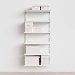 3'x16"" Basic Shelving White White | The Container Store