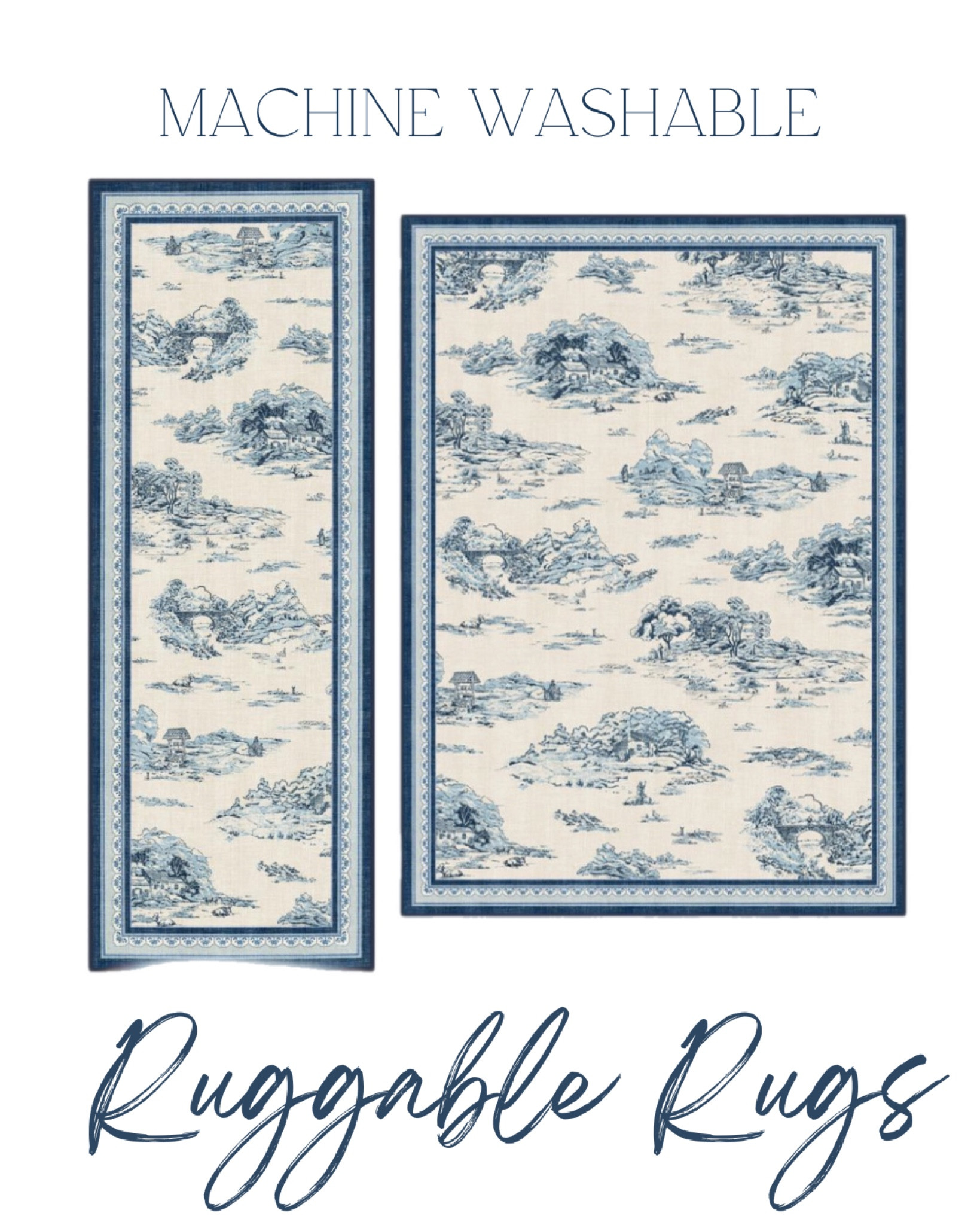 Ruggable Rugs! 🤍

Highly recommended machine washable rugs! Great for high traffic areas and homes with pets or kids. TONS of great patterns and sizes available. 

Toile Rugs • The Home Edit • Jonathan Adler 

#thehomeedit #ruggable #rugs #blueandwhite #grandmillenial #coastal #homedecor #jonathanadler

#LTKhome #LTKparties #LTKU