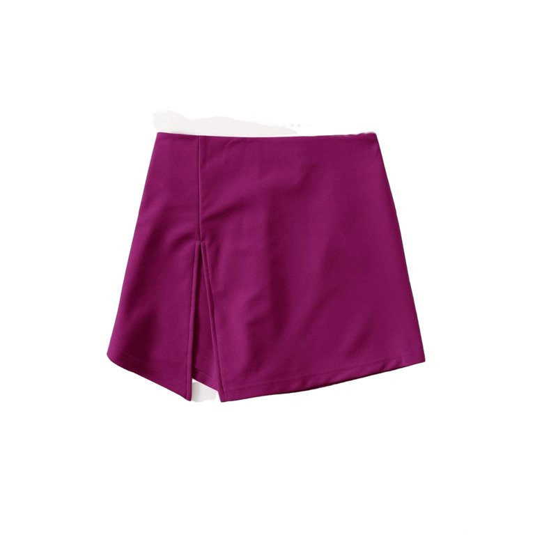 Casual Skort Red Violet Plus Size Shorts (Women's) | Walmart (US)
