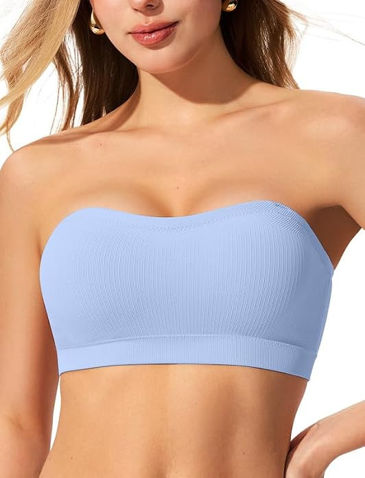 ProKloud Strapless Push Up Bras for Women Wireless Non-Slip Bandeau Bra | Amazon (US)