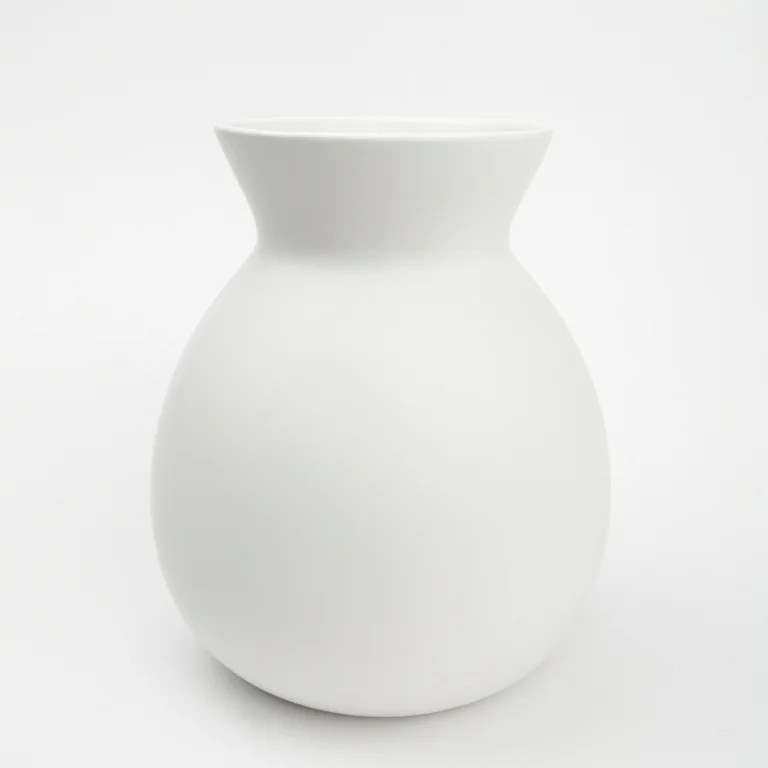 Mainstays Solid White Finish Ceramic Vase, 8" - Walmart.com | Walmart (US)