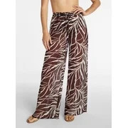 Time and Tru Women's and Women's Plus Wide Leg Coverup Pants, Sizes XS-3X | Walmart (US)
