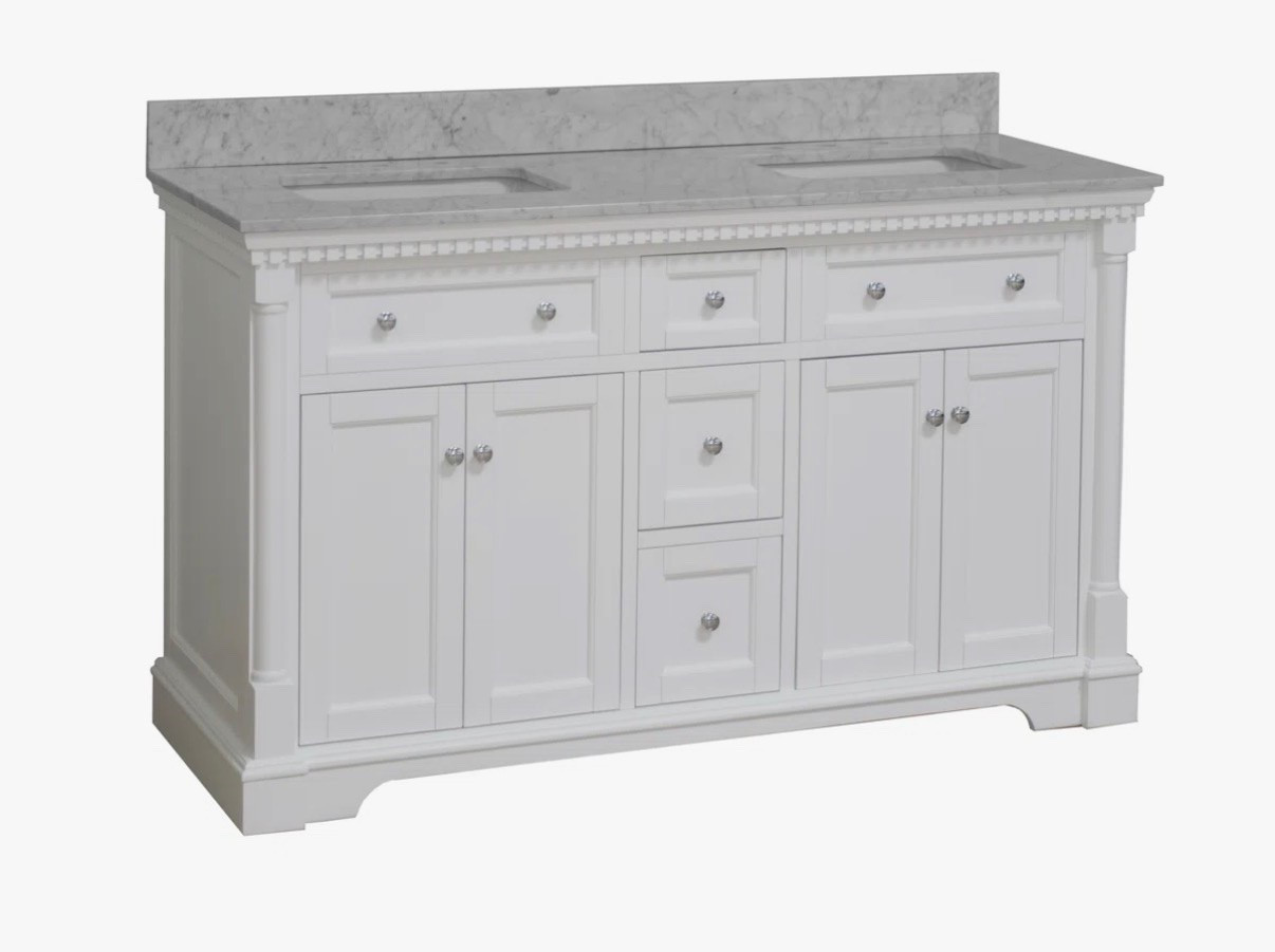 Marble double bath vanity

#LTKmorningroutine #LTKmomlife #LTKselfcare