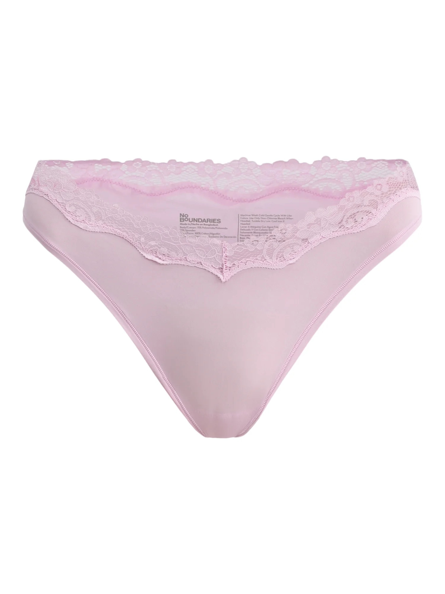 No Boundaries Women's Fit Stretch Lace Waist Cheeky Panty, Sizes XS to XXXL | Walmart (US)