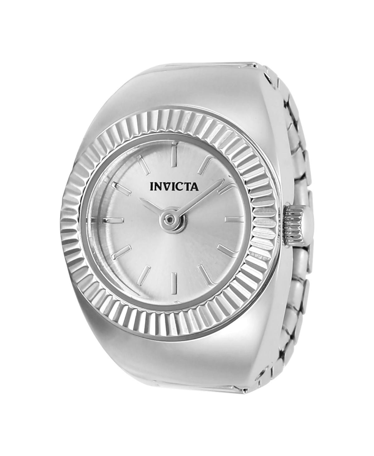 Invicta Women's 48946 Mini Ring Watch Quartz 2 Hand Silver Dial Watch - Stainless steel | Macy's
