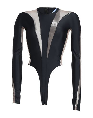 Mugler Woman Bodysuit Black Size 12 Polyamide, Elastane | YOOX (US)