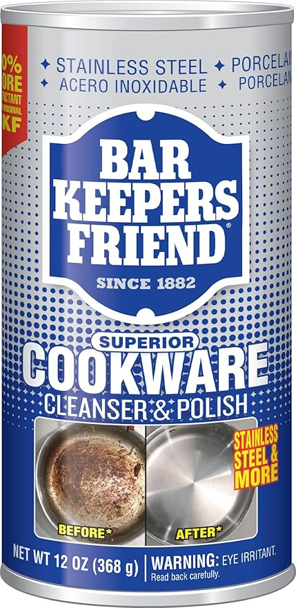 Bar Keepers Friend Superior Cookware Cleanser & Polish | 12-Ounces | 1-Unit | Amazon (US)