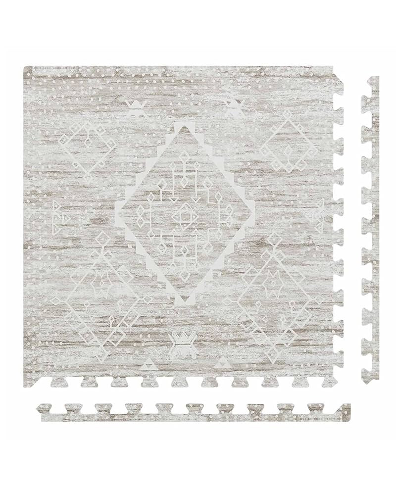 Baby Play Mat – 4x8 Driftwood Ula – Set of 8 Tiles – Cushioned EVA Foam Play Mat for Floor,... | Amazon (US)