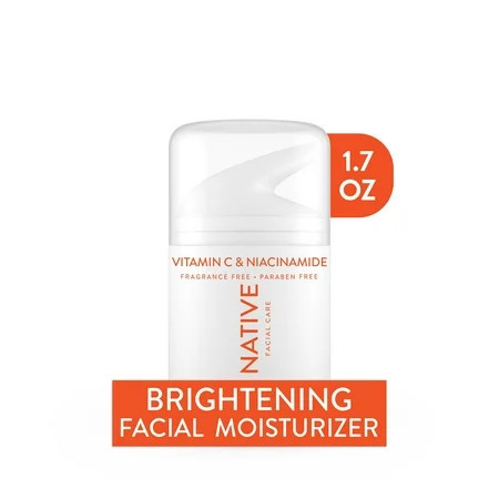 Native Sulfate-Free Brightening Facial Moisturizer with Vitamin C & B3, SPF 30, 1.7 fl oz | Walmart (US)