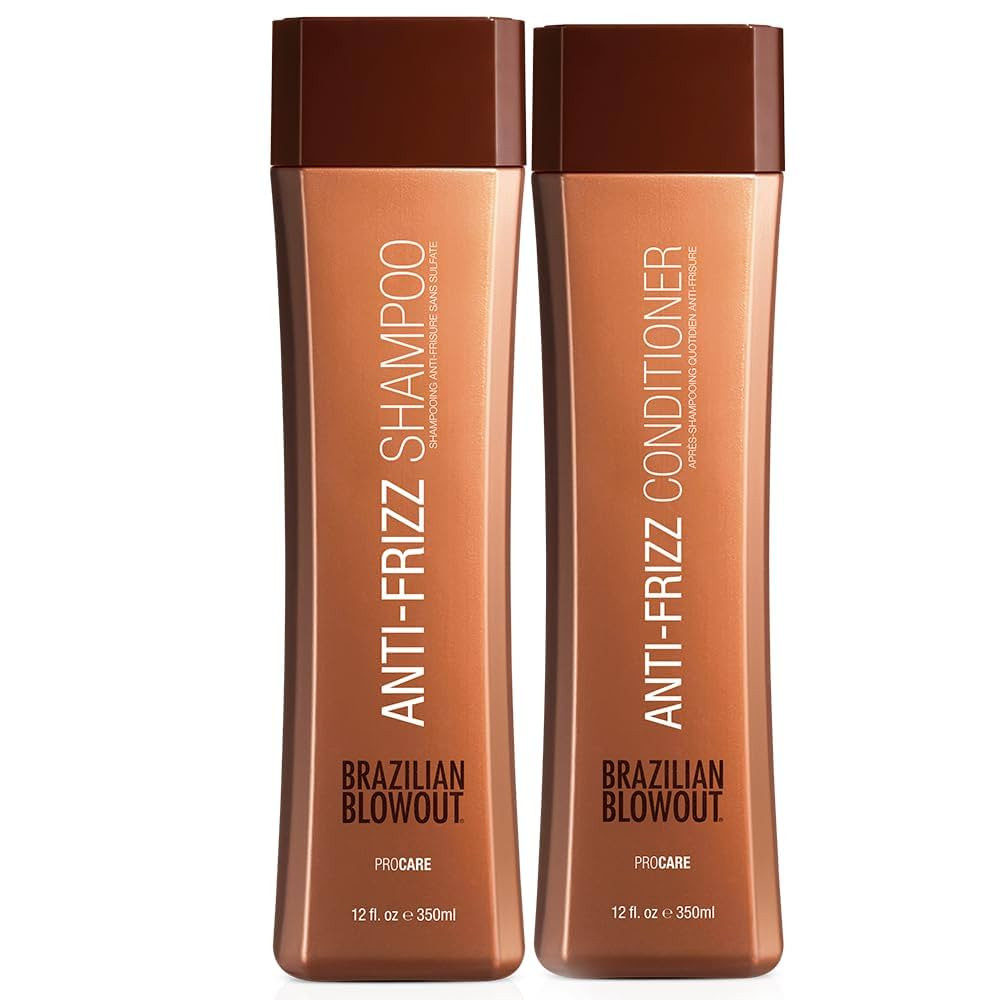 Amazon.com: Brazilian Blowout Anti-Frizz Shampoo & Conditioner,2 count (Pack of 1) : Beauty & Per... | Amazon (US)