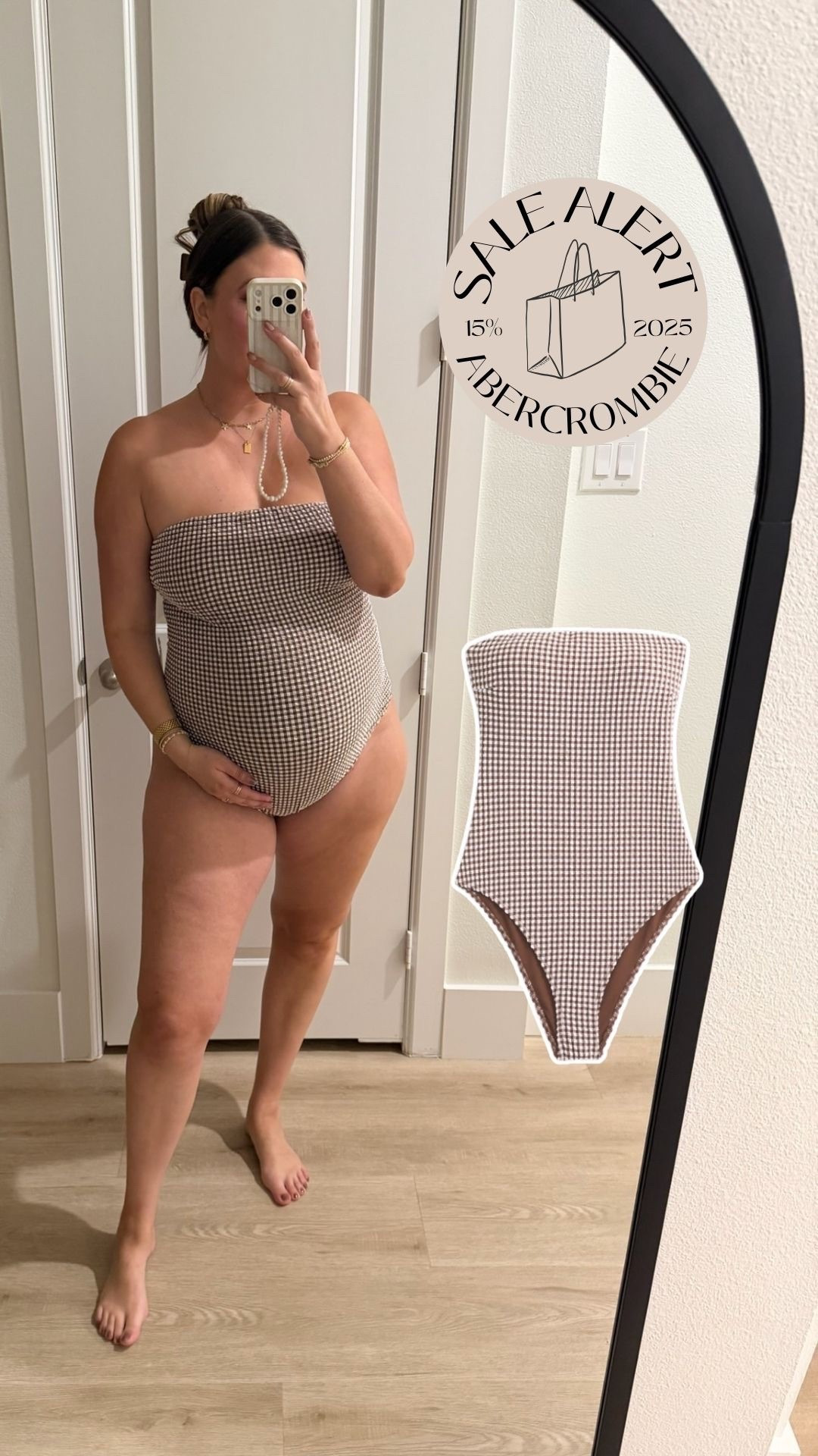 It may not exactly be swimsuit season, but this one is so good and it’s on sale for an extra 15% off today with the HOLIDAYRUSH. If you have a winter vacation coming up or you want to snag this for the summertime it’s perfect! It’s one of the few strapless swimsuits. I found that makes me feel comfortable and confident. 