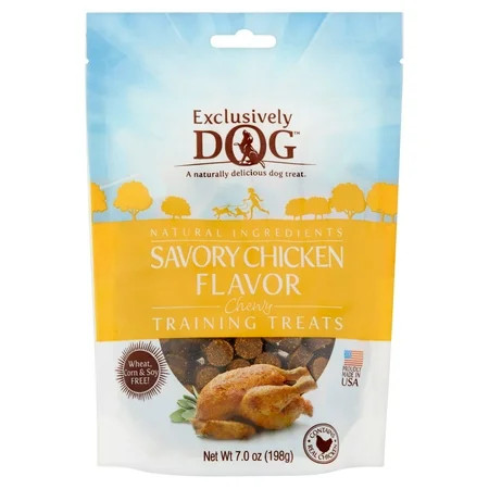 Exclusively Dog Savory Chicken Chewy Flavor Training Treats, 7.0 oz | Walmart (US)