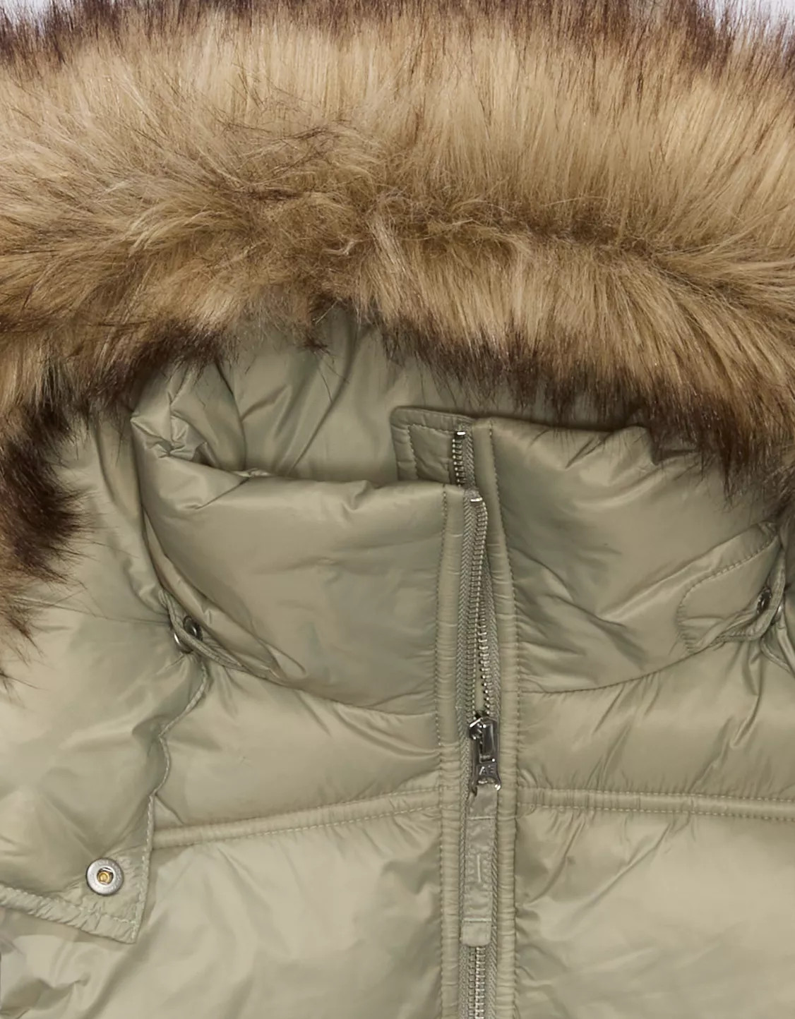 AE Faux Fur Hooded Puffer Vest | American Eagle Outfitters (US & CA)