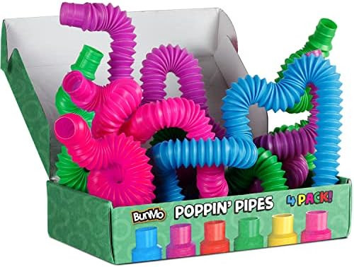BunMo Pop Tubes Sensory Toys, Fine Motor Skills Fidget Pack Toddler Toys, Fidget Toys for Sensory... | Amazon (US)