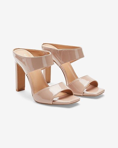 Thick Band Square Toe Heels | Express