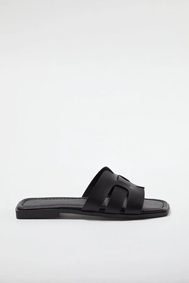 Schwarze Single Band Daily Damen-Hausschuhe TAKSS24TE00010 | Trendyol DE