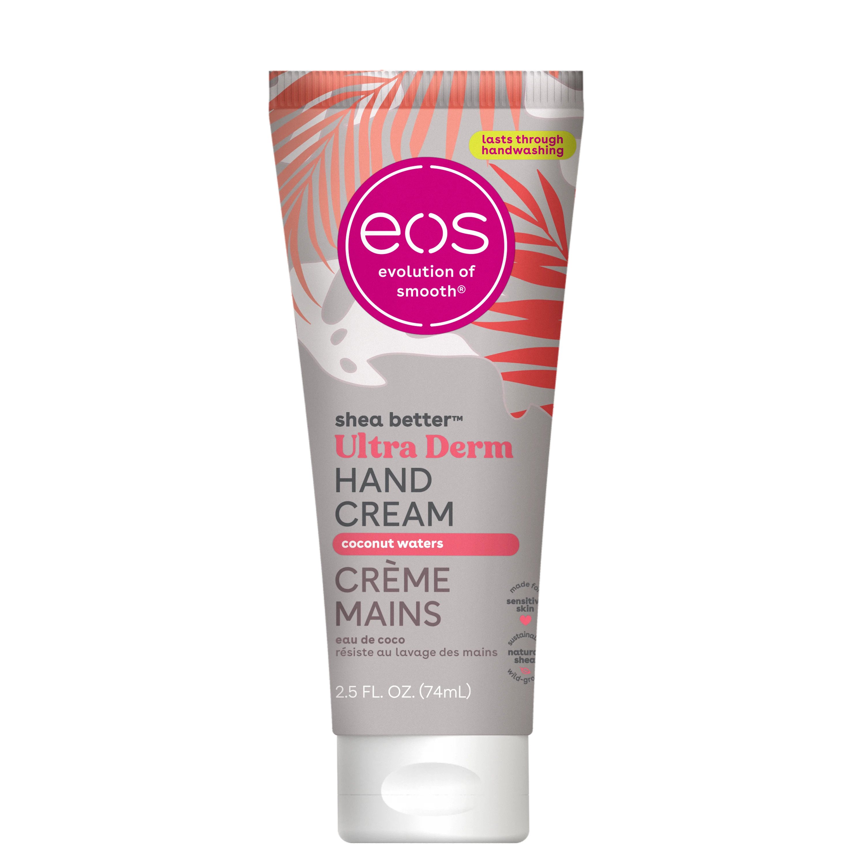 eos Shea Better Ultra Derm Hand Cream - Coconut Waters, Moisturizes Dry Skin, 2.5 fl oz - Walmart... | Walmart (US)