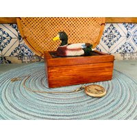 Vintage Wooden Duck Storage Box/ Mens Jewelry Box | Etsy (US)